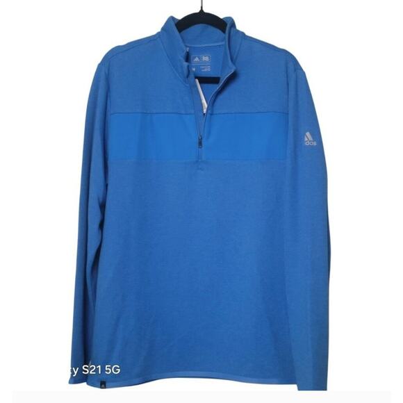 adidas Other - ADIDAS 1/4 Zip Long Sleeve Soft‎ Jacket Blast-Blue Men's M ADI CLBPRFQZLYR